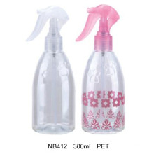 Botella redonda del rociador plástico del disparador para los cosméticos (NB412)